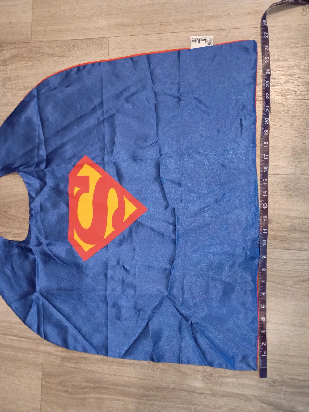 Superman/Supergirl Kids Cape - Blue with Red & Yellow Logo